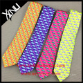 Cravate drôle de flamant de polyester d&#39;impression de Digital de label privé des hommes
